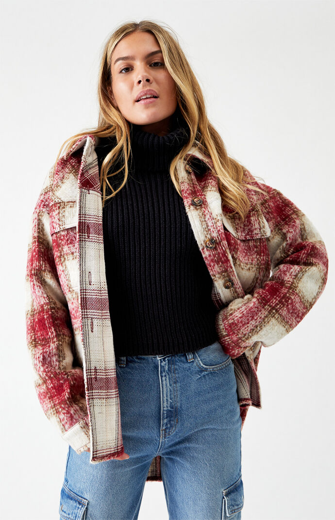 La hearts oversized shacket clearance