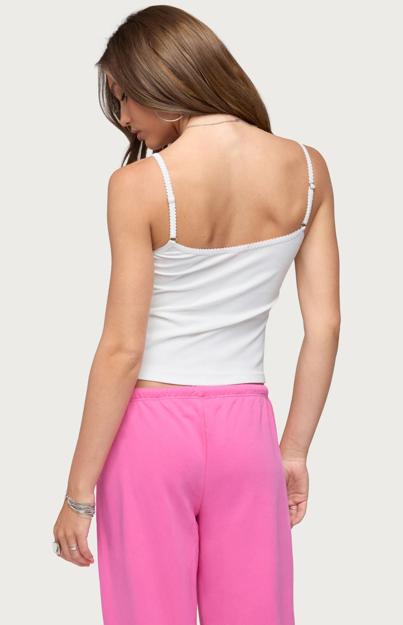 Edikted Shish Lace Tank Top