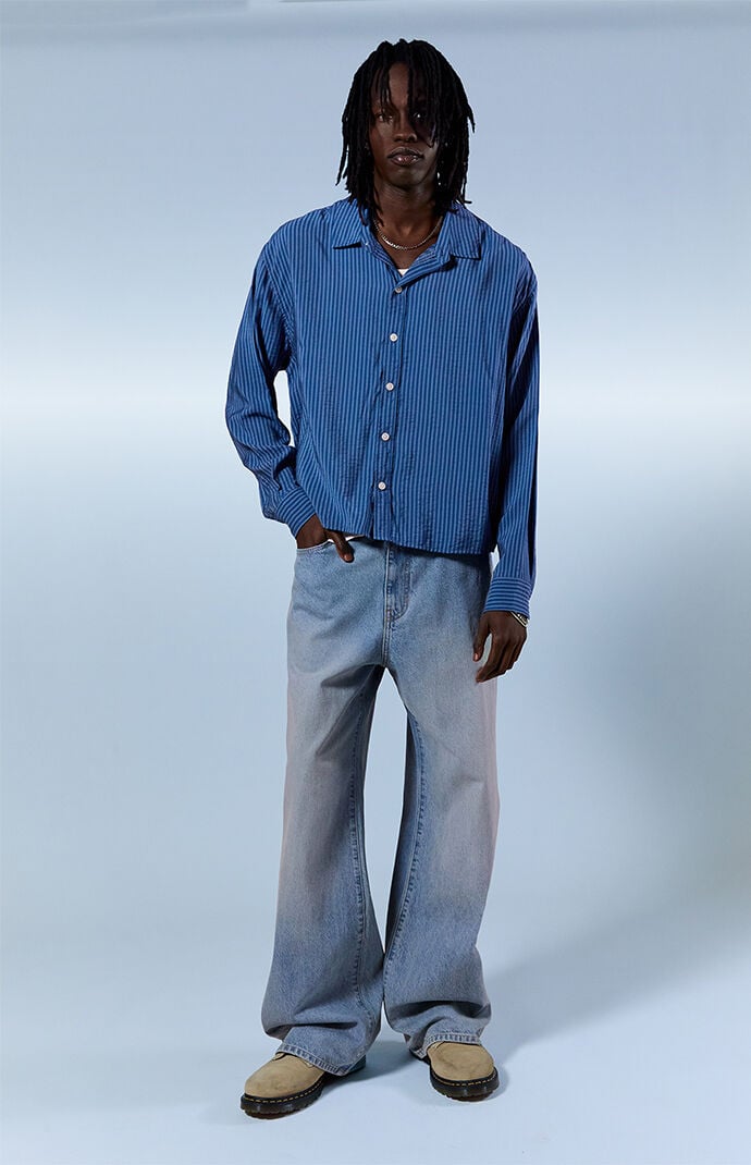Pacsun Blake Extreme Baggy Jeans Light Blue Wash