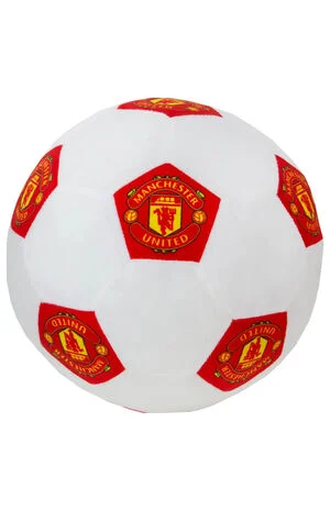 Manchester United FC 3D Fluffy Stuffed Toy Soccer Ball Cushion image number 1