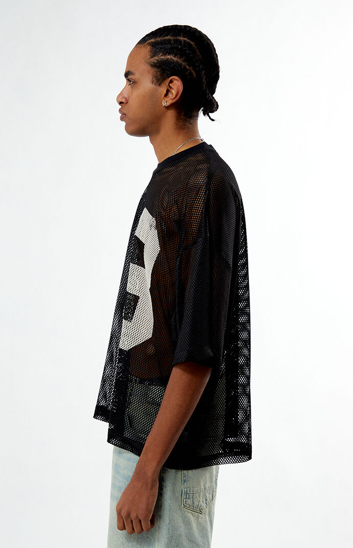 福袋 公式 PacSun 38 PacSun | Jersey Mesh Black トップス
