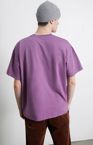 Purple Oversized Terry T-Shirt image number 4