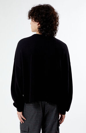 Black Cropped Sweater image number 4