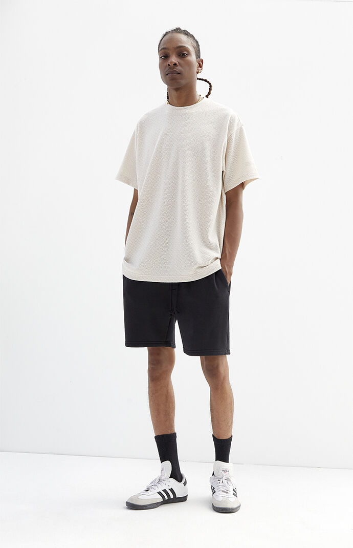 PacSun Charcoal Fleece Volley Shorts PacSun