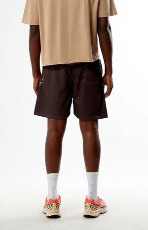Brown Core Mesh Basketball Shorts image number 4