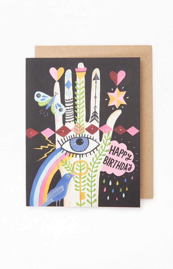 Rainbow Hand Card