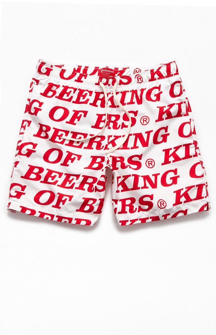 budweiser swim trunks