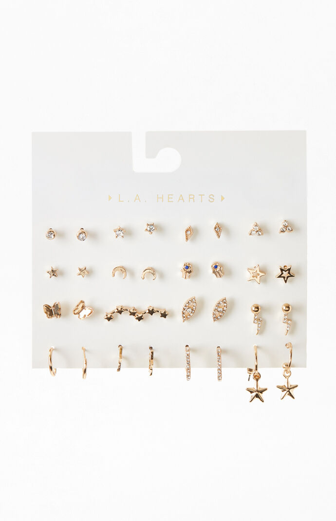 16 Pack Eclectic Charm Earrings