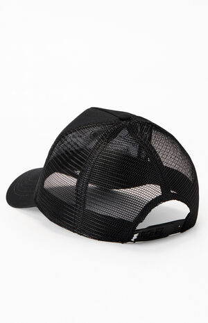 Black Staple Trucker Hat image number 3