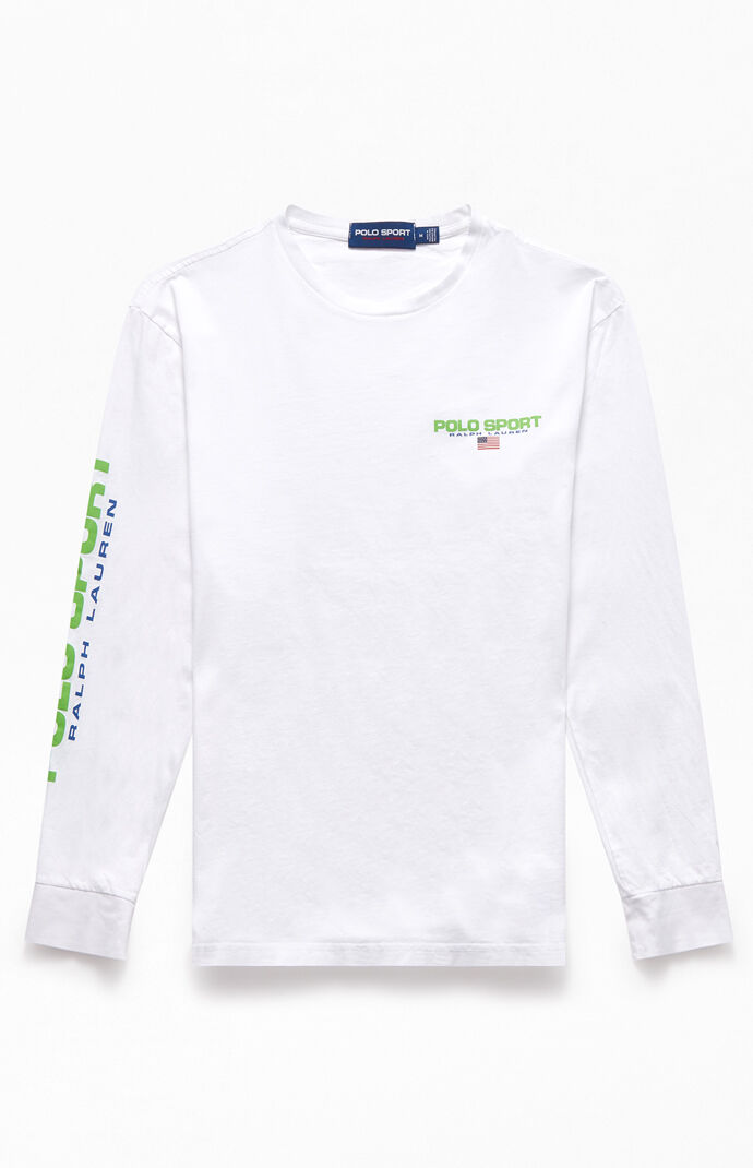 White Polo Sport Long Sleeve T-Shirt