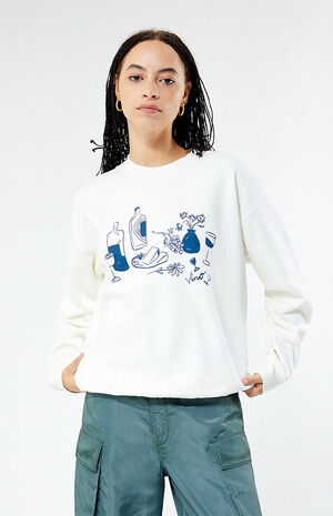 Vino Picnic Crew Neck Sweatshirt image number 1