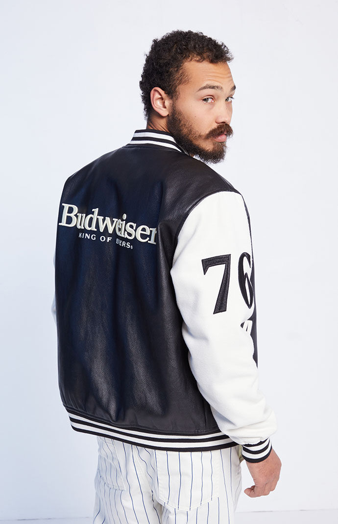 Budweiser varsity jacket new arrivals