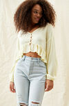 Eco Long Sleeve Ruffle Hem Top Eco Long Sleeve Ruffle Hem Top image number null