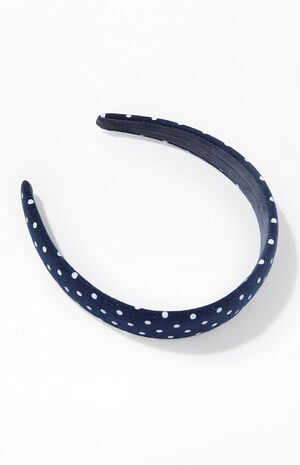 Navy Polka Dot Headband image number 2