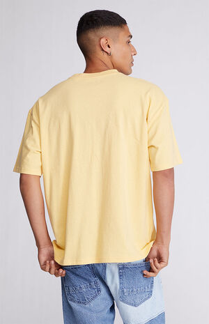 Yellow Loch Solid Boxy T-Shirt image number 3
