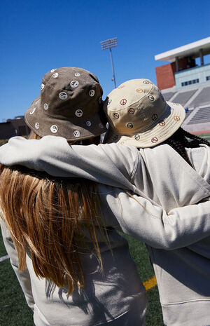 Peace Sign Embroidered Bucket Hat image number 4