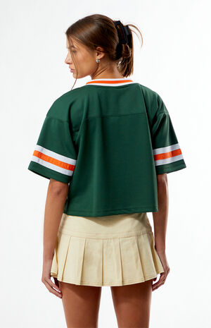 Miami Hurricanes Cropped Football Jersey image number 4