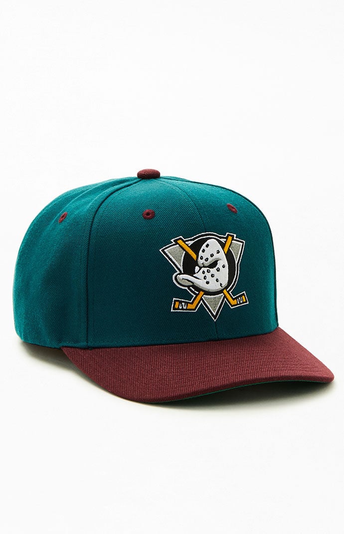 Mitchell Ness Teal Anaheim Ducks Snapback Hat PacSun