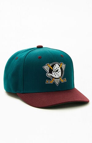 Mitchell & Ness Anaheim Ducks All-In Snapback Adjustable Hat, Men's, White