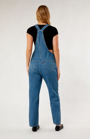 Medium Indigo Vintage Overalls image number 4