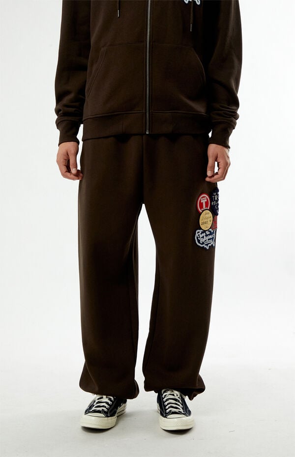 True Religion Vintage Patch Baggy Jogger Sweatpants