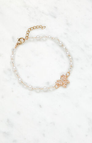 John Galt Butterfly Pearl Bracelet | PacSun