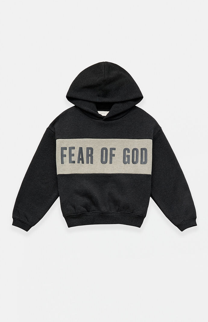 Fear of God ESSENTIALS Kids Paneled Cropped Relaxed Hoodie