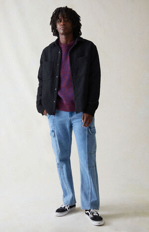 Indigo Straight Cargo Jeans image number 2