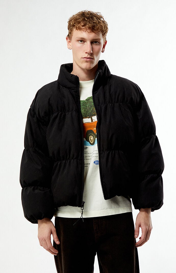 Pacsun Black 83 Channel Puffer Jacket