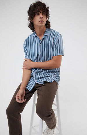 Dudley Stripe Woven Camp Shirt image number 4