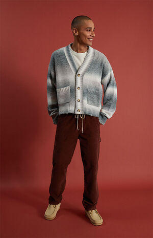 Brown Corduroy Drawstring Carpenter Pants image number 6