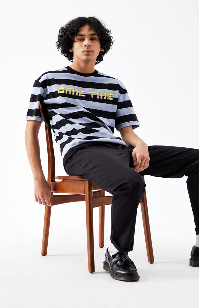 Game Time Regular Striped T-Shirt 