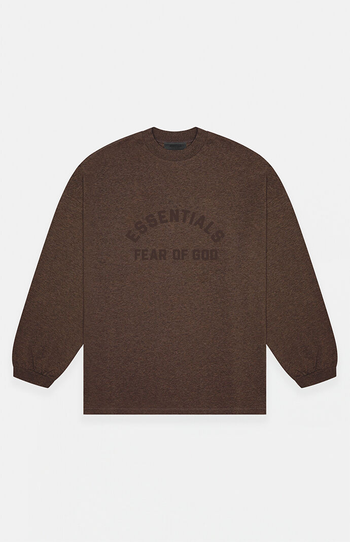 Fear of God Essentials Heather Wood Heavy Long Sleeve T