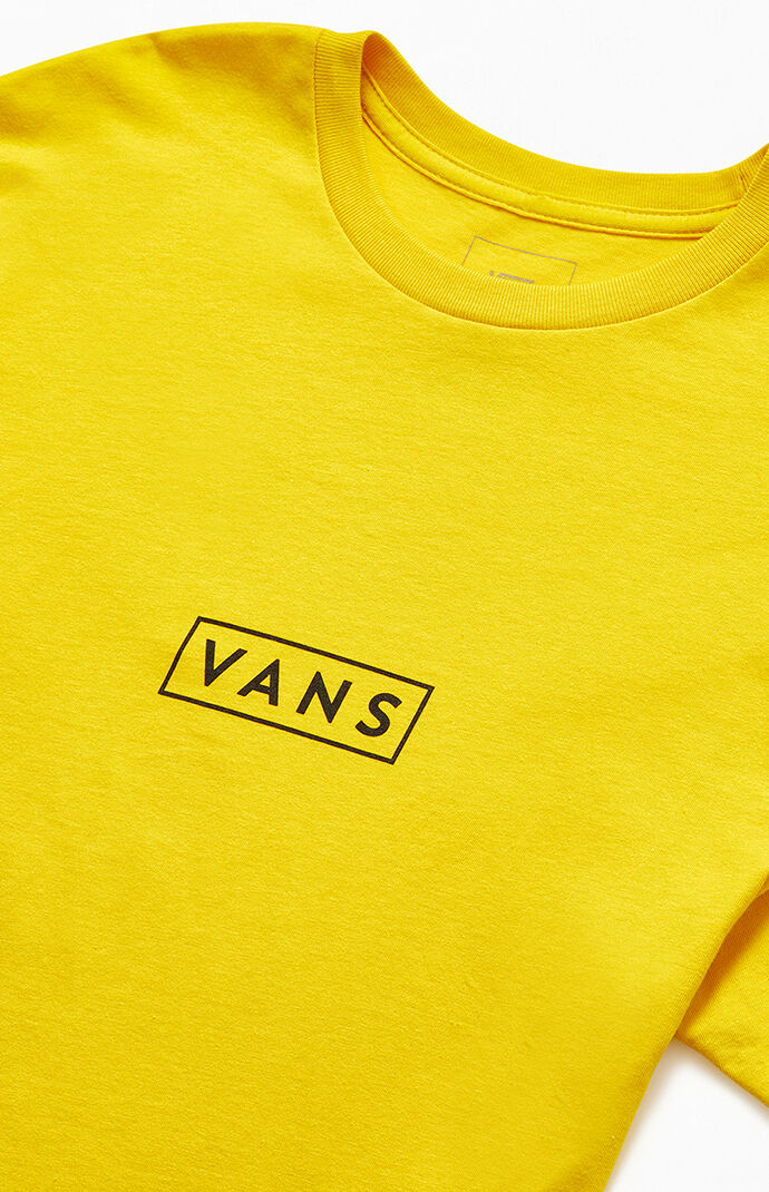 white and gold vans shirt