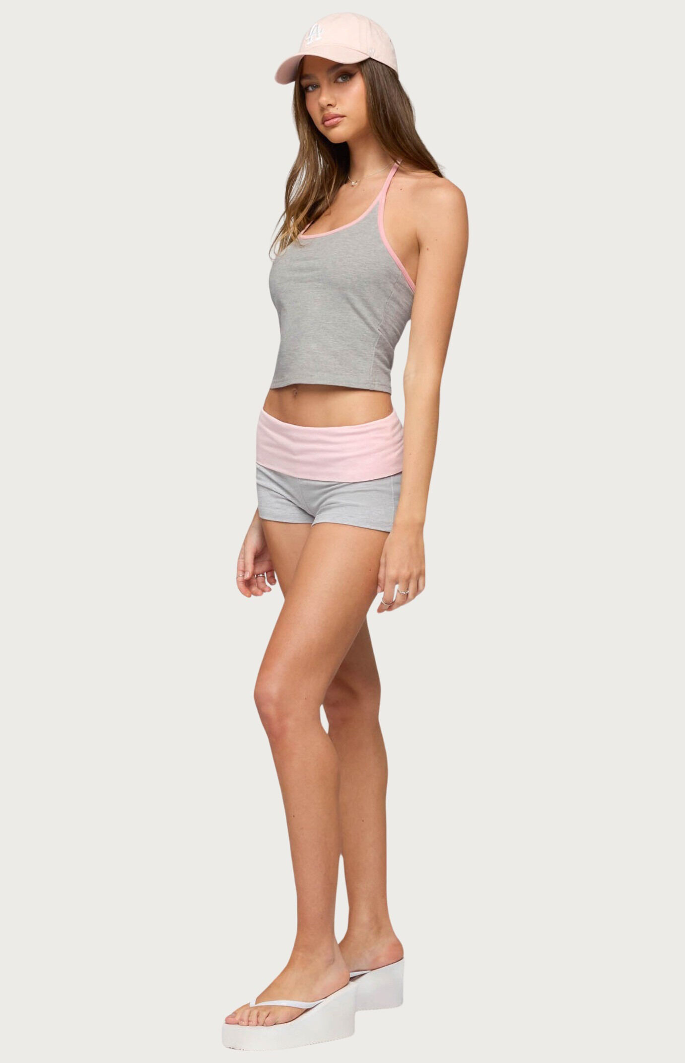 Edikted Yurie Contrast Halter Top