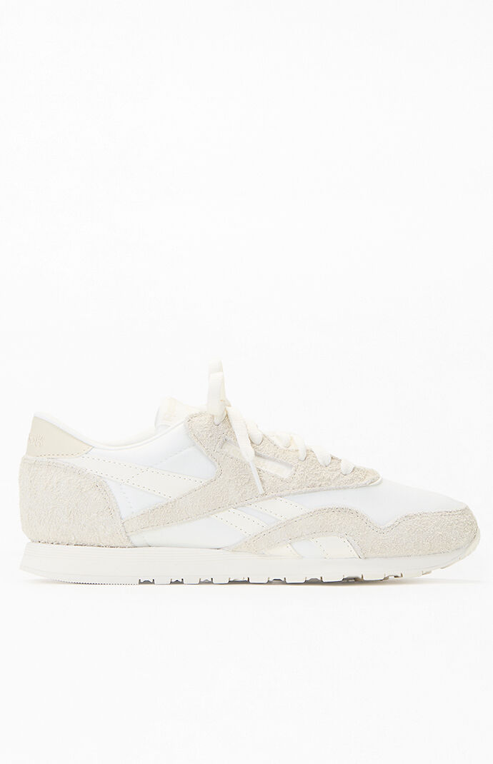 Reebok White Classic Nylon Sneakers