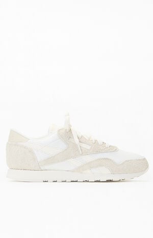 White Classic Nylon Sneakers