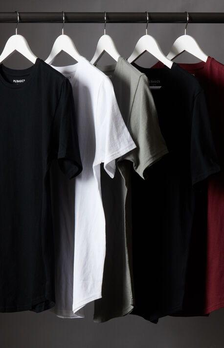 Five-Pack Warden Scallop T-Shirts