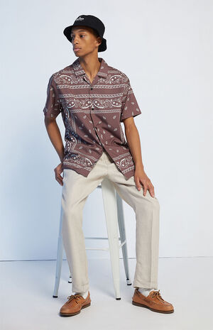 Paisley Woven Camp Shirt image number 4