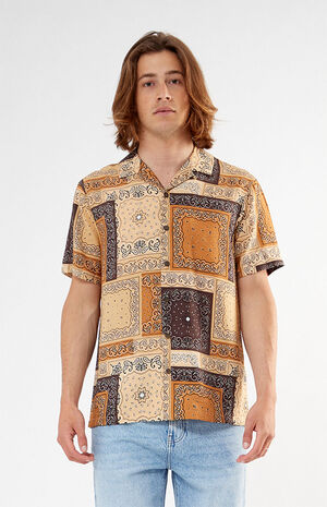 Neutral Bandana Camp Shirt image number 1