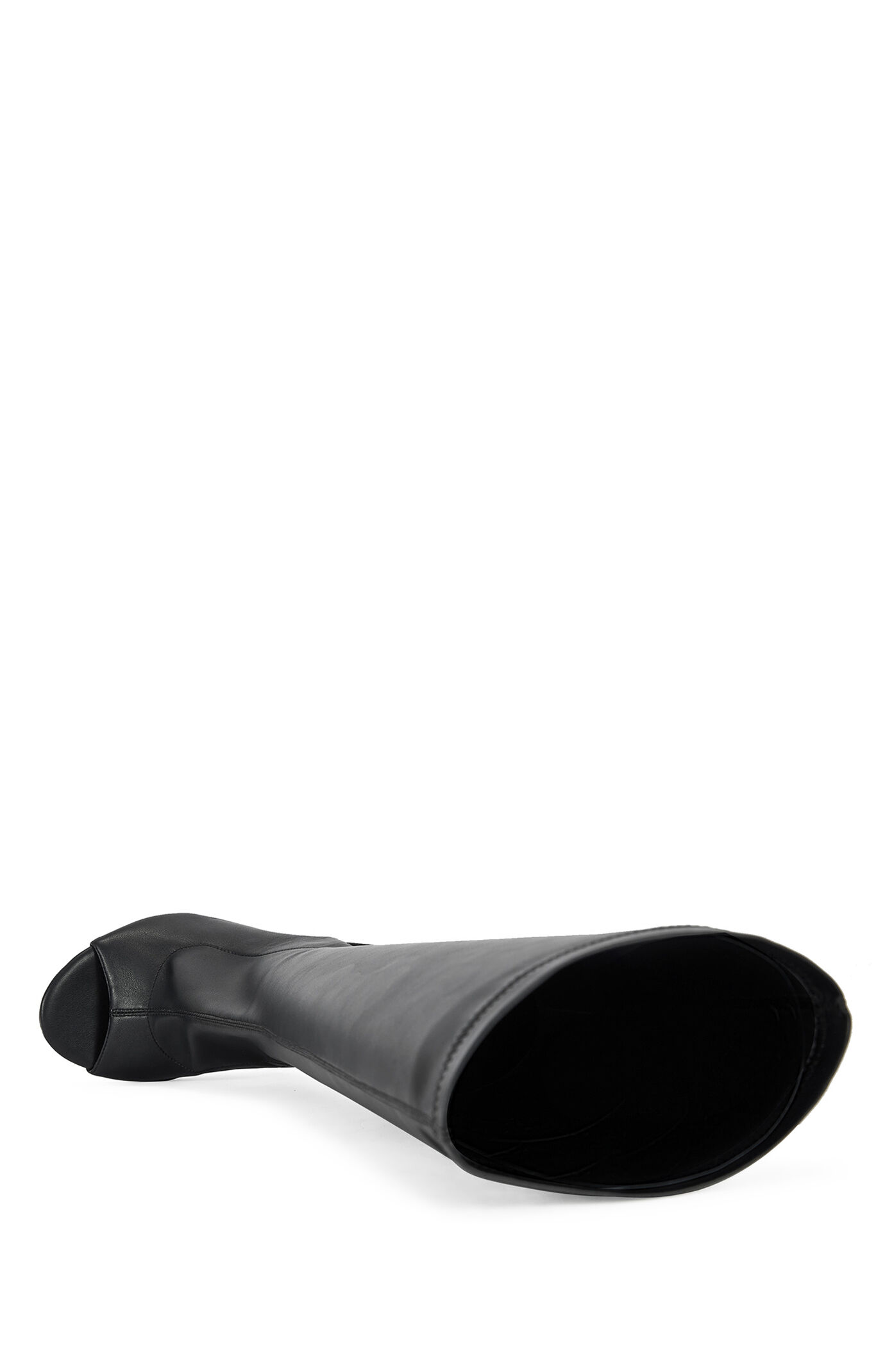 AZALEA WANG Women's Ilyssa Black Curved Wedge Boots