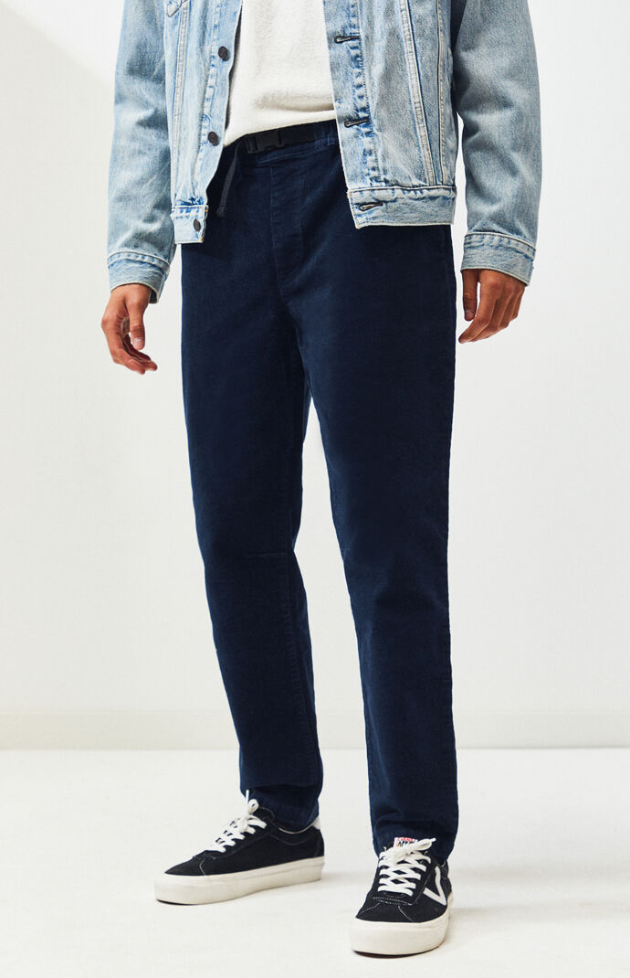 blue corduroy pants men