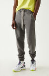 Washed Black Fleece Sweatpants Washed Black Fleece Sweatpants image number null