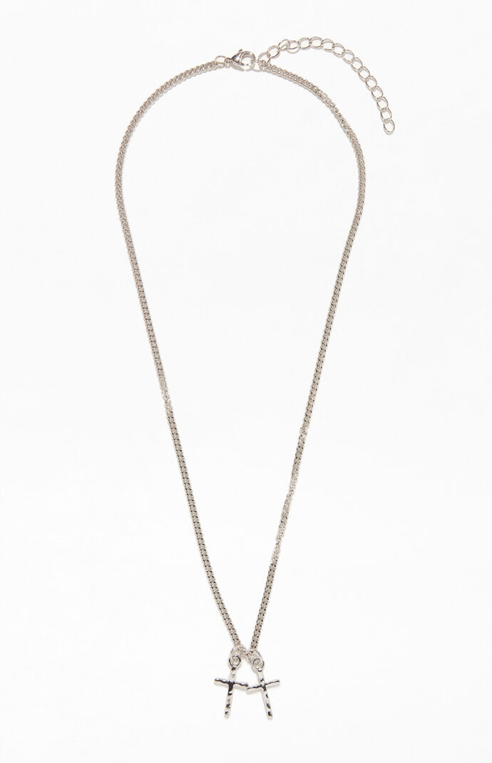 Double Cross Necklace