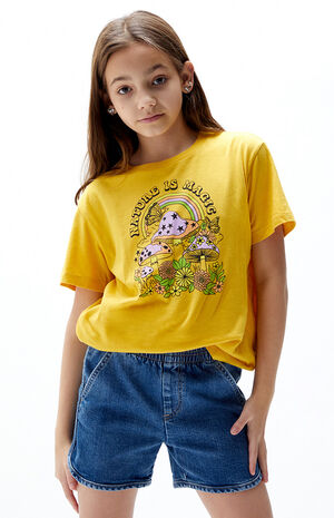 Medium Indigo Pull On Denim Shorts image number 1