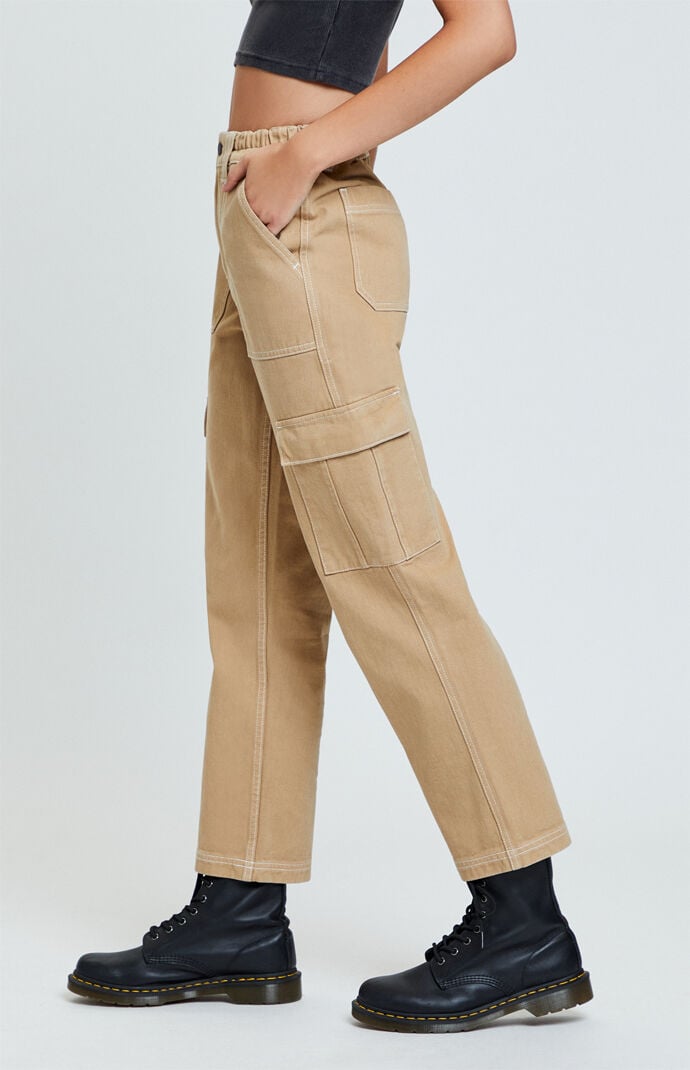 camel cargo pants womens