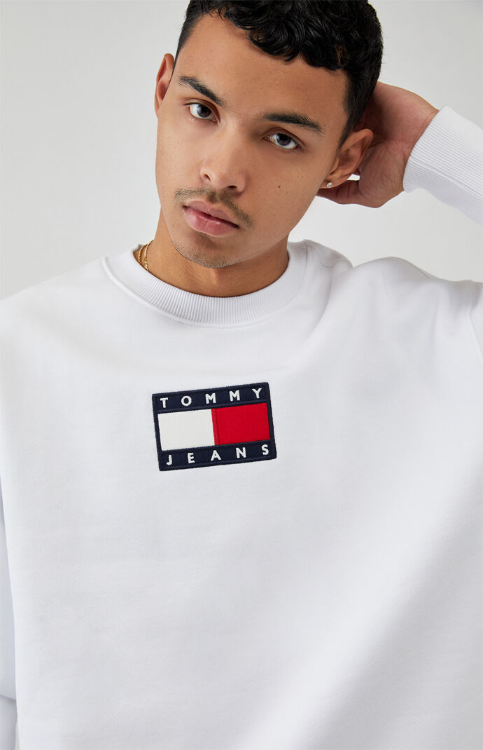 Small Flag Crew Neck Sweatshirt