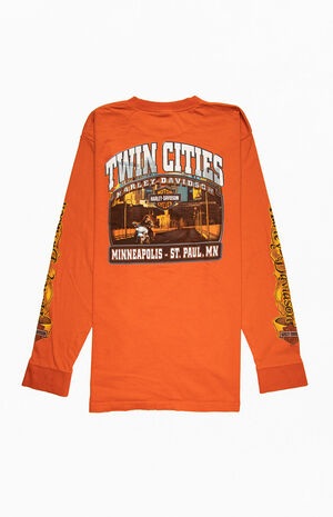 Orange Harley Long Sleeve T-Shirt image number 1