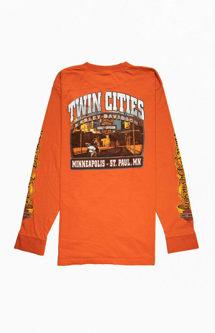 Orange Harley Long Sleeve T-Shirt