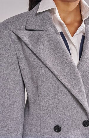 Haloir Grey Trench Jacket image number 5